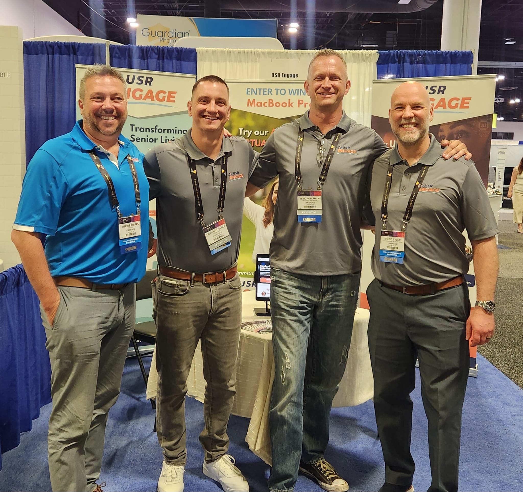 USR Engage booth at senior living conference